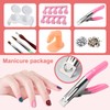 Nail Kit Set Professional Acrylic with Everything, 12 Glitter Acrylic