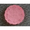 cotta Pink Round Color Lace Paper, 3.9 inches (10 cm), 20P