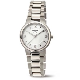 Boccia Titanium Watch for Women Quartz 3359-01, silver, Classic