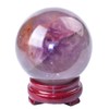 VIZYTOU Natural Mica Fluorite Ball Quartz Crystal Sphere Gemstone Orb