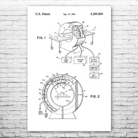 CAT Scan Poster Print, Doctors Office, Lab Technician, Oncologist Gift, CT Scanner, Med Student, Science Class Black & White (5 inch x 7 inch)
