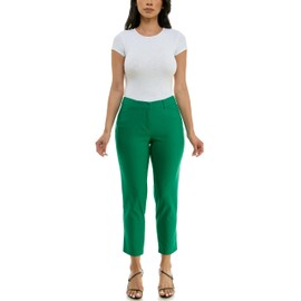 Nanette Nanette Lepore Women's Freedom Stretch Flattering Pant with Slit Back Pockets, Cabana Green, 10