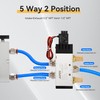 AIRIX 4V410-15 Pneumatic Solenoid Valve DC12V, 2 Position 5 Way,