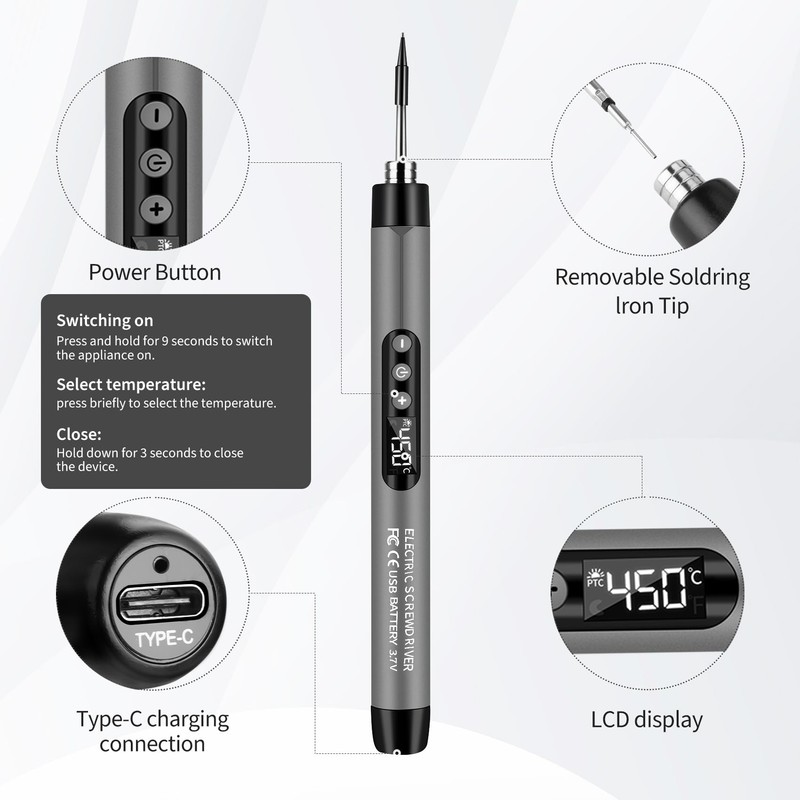 Daakro Wireless Soldering Iron Set - Soldering Iron Set with