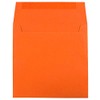 JAM Paper 5.5" x 5.5" Square Invitation Envelopes - Mandarin
