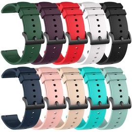 E ECSEM Bands Compatible for STECEi T50S Watch Strap Classic Flexible Colorful Quick Fit Replacement Wristband for STECEi T50S Smartwatch for Women Men, Multicolor Selection