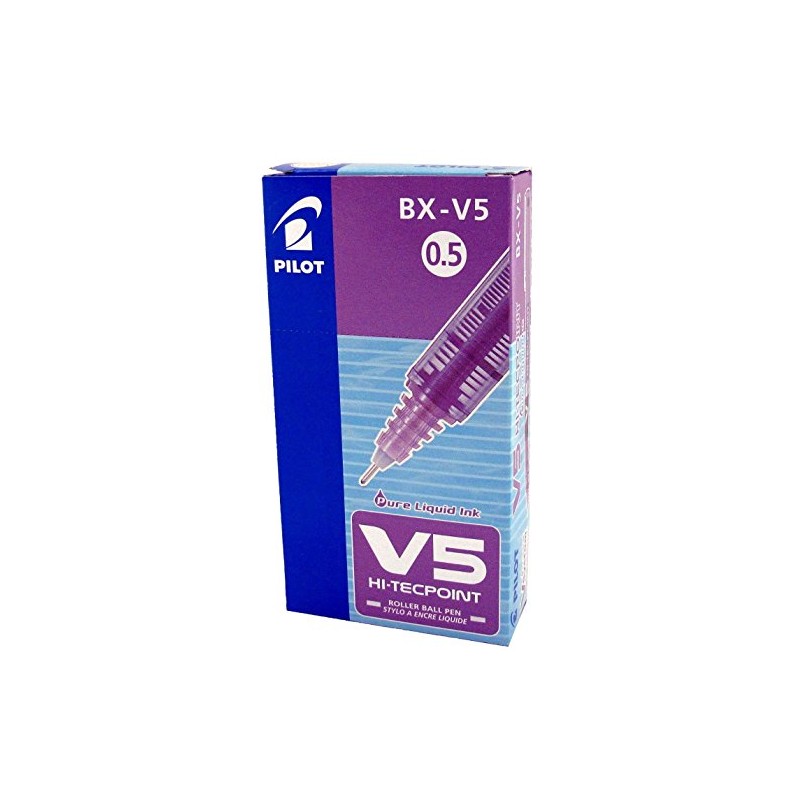 Pilot 100101208 - V5 Violet Hi Tec Liquid Rollerball 0.5mm
