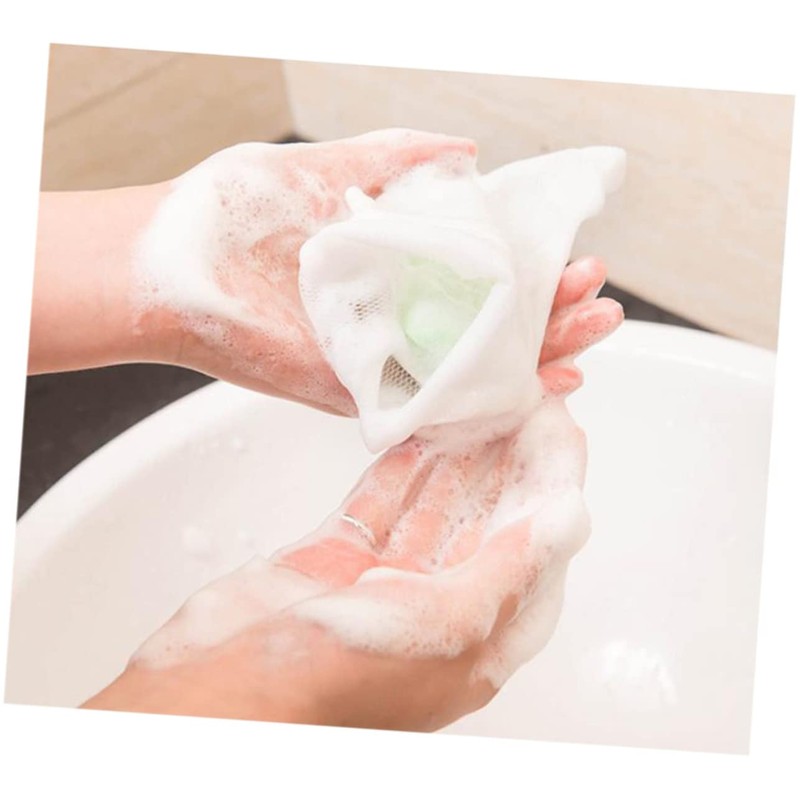 BIUDECO Shower Foaming Nets Pcs Handmade Soap Cleansing Foaming Nets