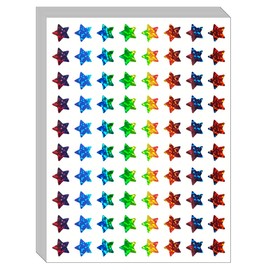 2400Pcs Small Star Stickers for Kids Reward, 30 Sheets Holographic Glitter Colored Rainbow Star Stickers for Kids Classroom, 0.6" Diameter Reward Chart Stickers, Teacher Stickers for Students