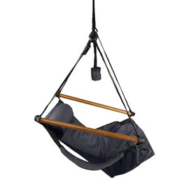 Hammaka Hanging Hammock Air Chair, Wooden Dowels, Black