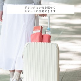 Shiro Lab (Foldable) Multi Carry Holder, PK Carry-on Bag, Business Trips, Organization, Travel, Convenient Goods, Travel Bag, Small (Pink)