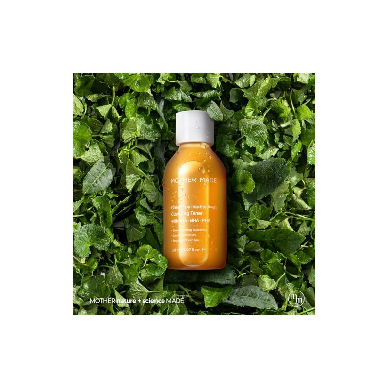 MOTHER MADE Green Tea-Rouble Away Clarifying Face Toner | AHA