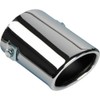 AUTO-STYLE Tailpipe Steel / Chrome Oval 80 x 60 mm