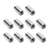 10Pcs Round Coupling Nut Stainless Steel Female Thread M10 Connector