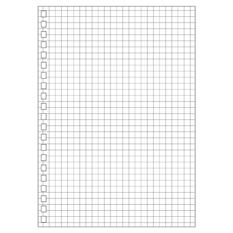 Lihit Lab, N1666S, Loose Leaves for Twist Notebook, B6, Grid,