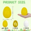 GCQJOQ Plastic Easter Eggs for Holiday Decorations and Celebrations, 60