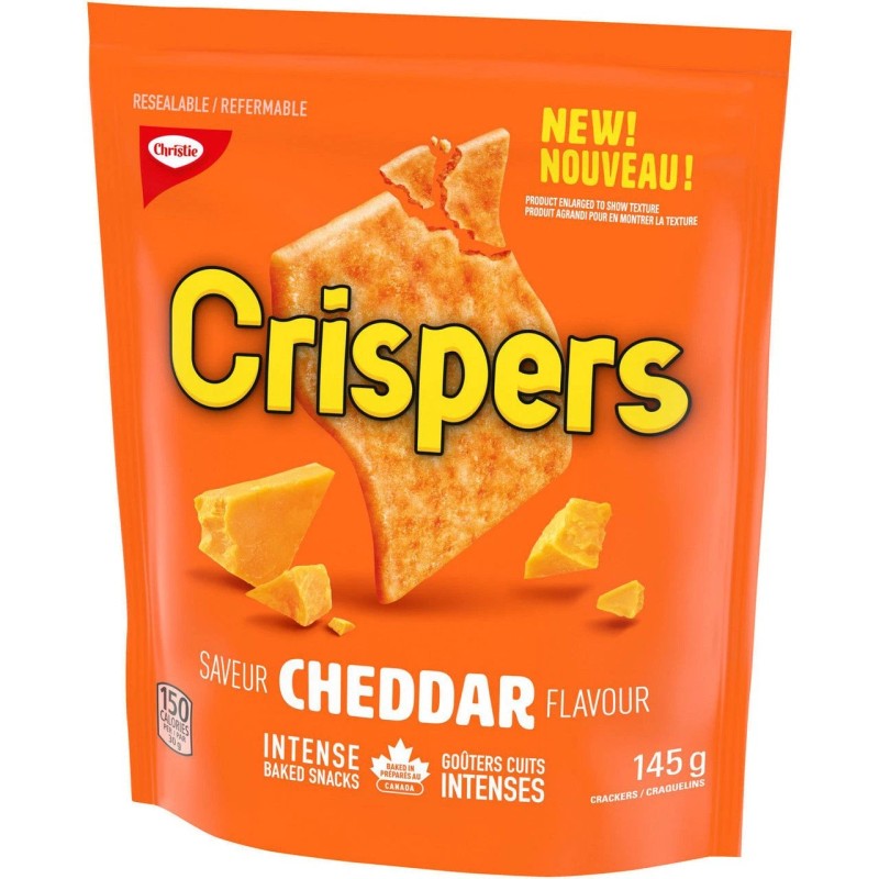 Christie Crispers, Cheddar Crackers, 145g/5.1 oz