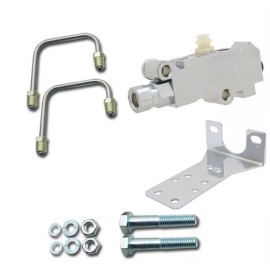 espeedpro21 GM Chrome Disc Disc Proportioning Valve Kit Bottom Mount 4 Wheel Disc Brake