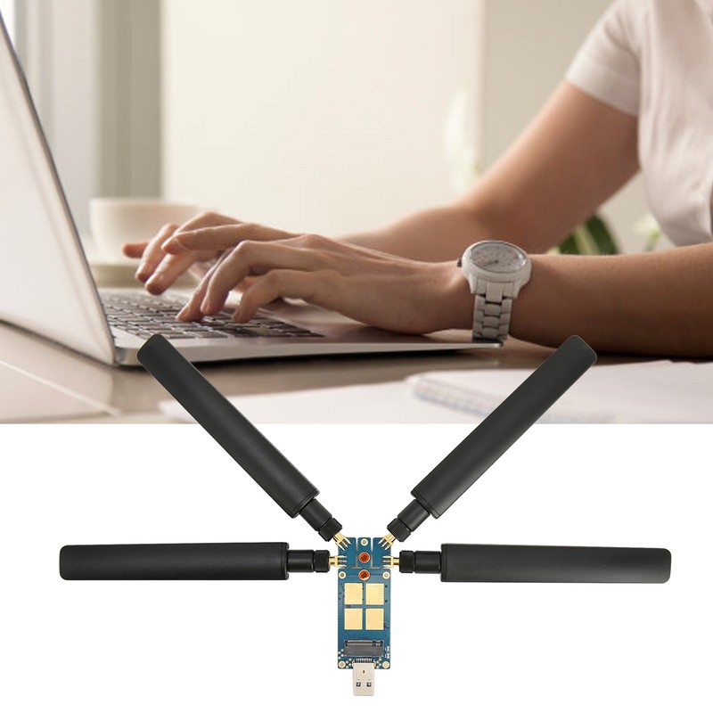 5G DONGLE Expansion Board 4 Antennas Aluminum Alloy ABS USB3.1