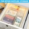YTOPRO 7 PCS Clear Drawer Organizers Bins, 4-Size Stackable Makeup