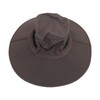 Sun Hat Nylon Dark Gray UV Protection Breathable Adjustable Wide