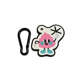 Puppy Seed - Cute Dog Poop Bag Holder for Attaching to Leash or Backpack, Hands Free Waste Bag Carrier for Used Poop Bags, Pinkie Poo, One Sized