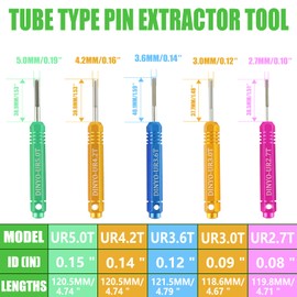DINYO 10Pcs Pin Extractor Tools Terminal Removal Tool Kit, Automotive/Electrical Repair Pin Terminal Release Tool Kit Terminal Ejector Kit Depinning Tool for Most Harness Terminal & Connector Crimp