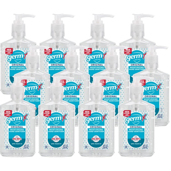 Germ-X Original Hand Sanitizer, Non-Drying Moisturizing Gel with Vitamin E,