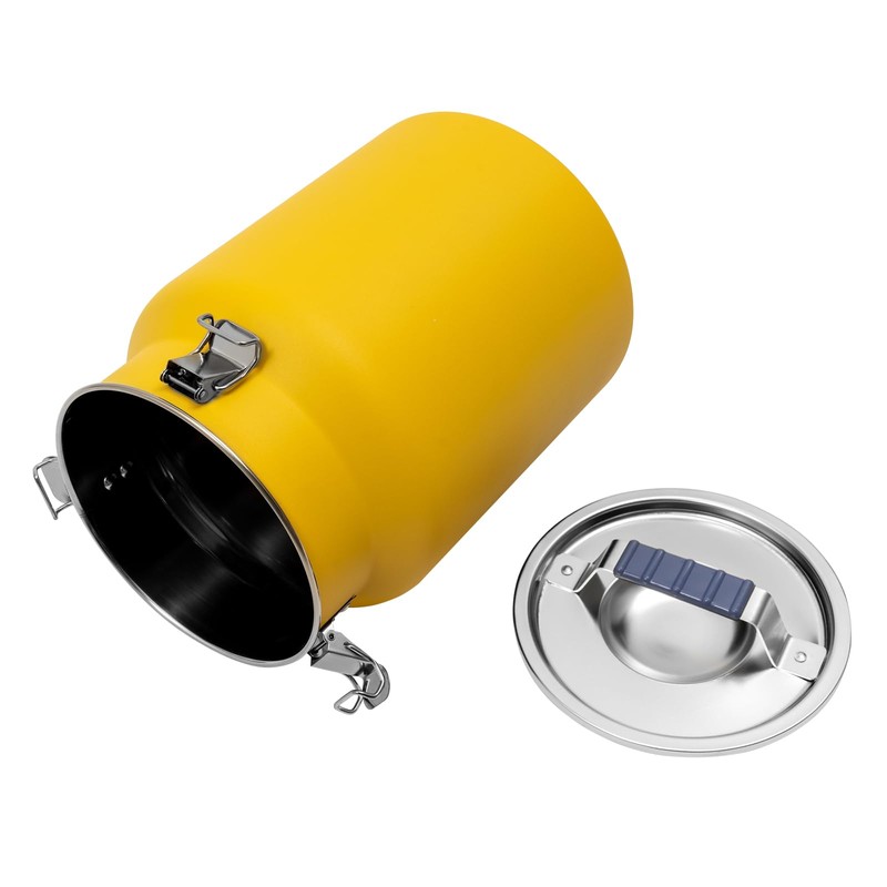 Rice Storage Container, Stainless Steel Airtight Canister 3.2Gal Canisters Container