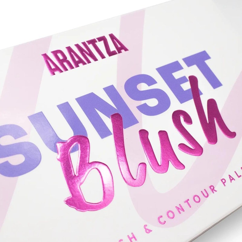 Paleta Rubor Sunset Blush Iluminador Maquillaje Arantza