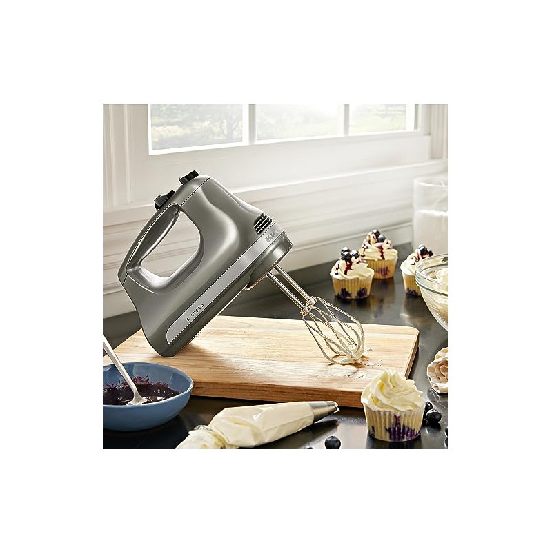 KitchenAid 5-Speed Ultra Power Hand Mixer - KHM512, Contour Silver