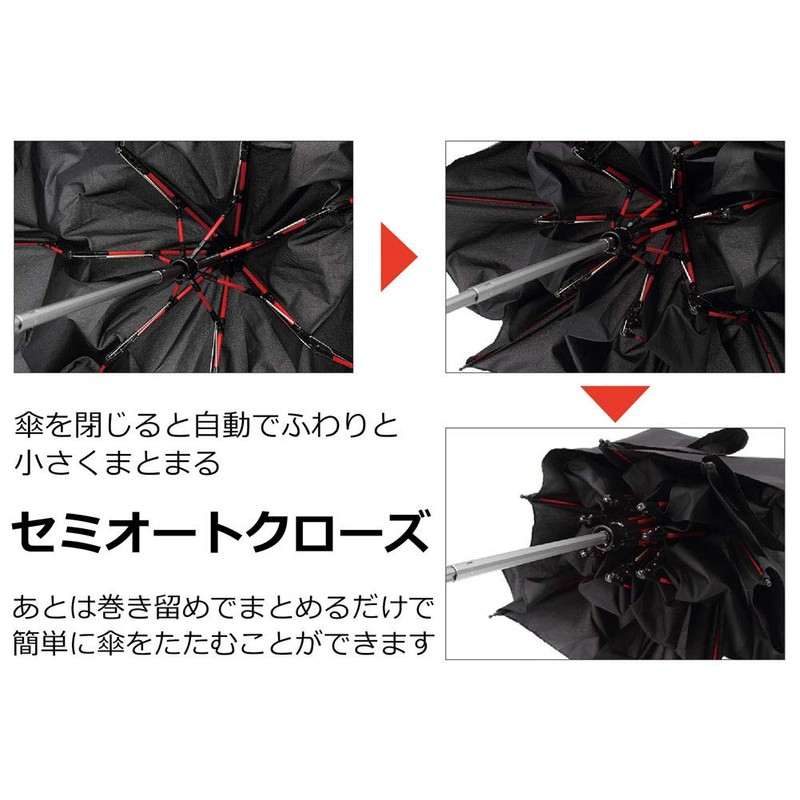 mabu SMV-40871 High Strength Folding Umbrella, Strength Mini (White Ribs),