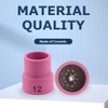 2pcs #12 TIG Welding Cup Pink Ceramic Cup 3/32'' Diffuser