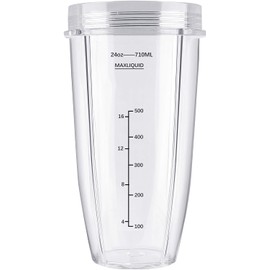 Sduck Replacement Parts for Nutri Ninja Blender, 24 oz Cup For 900w 1000w Auto-iQ and Duo Blenders Nutri Ninja Blender Accessories