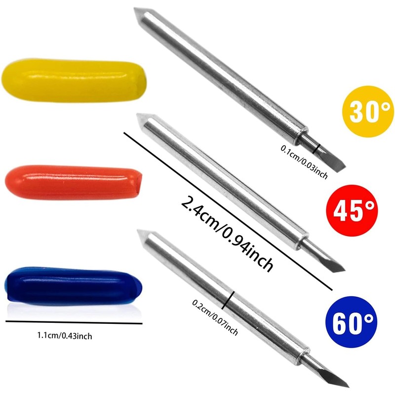 Pack of 40 Lettering Replacement Blades, Vinyl Cutter Plotter Cutting