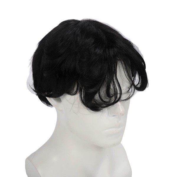 Milltrip Black Short Wigs for Men, Men Wig Short Black