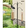 iBorn Metal Bird Feeder for Outside Hanging,Wild Bird Feeders for