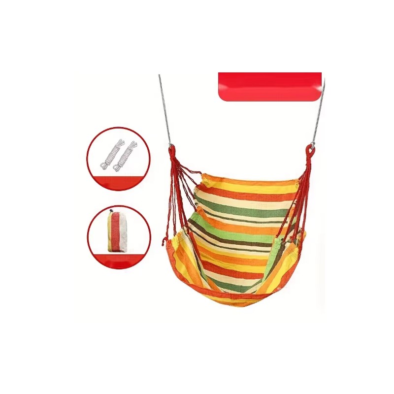 Canvas Hammock Chair for Outdoor Relaxation – Thickened Hanging Swing