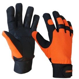 SWS Forst GmbH Leather Cut Protection Gloves Double-Sided Protection Forestry Glove 16m/s Size XL
