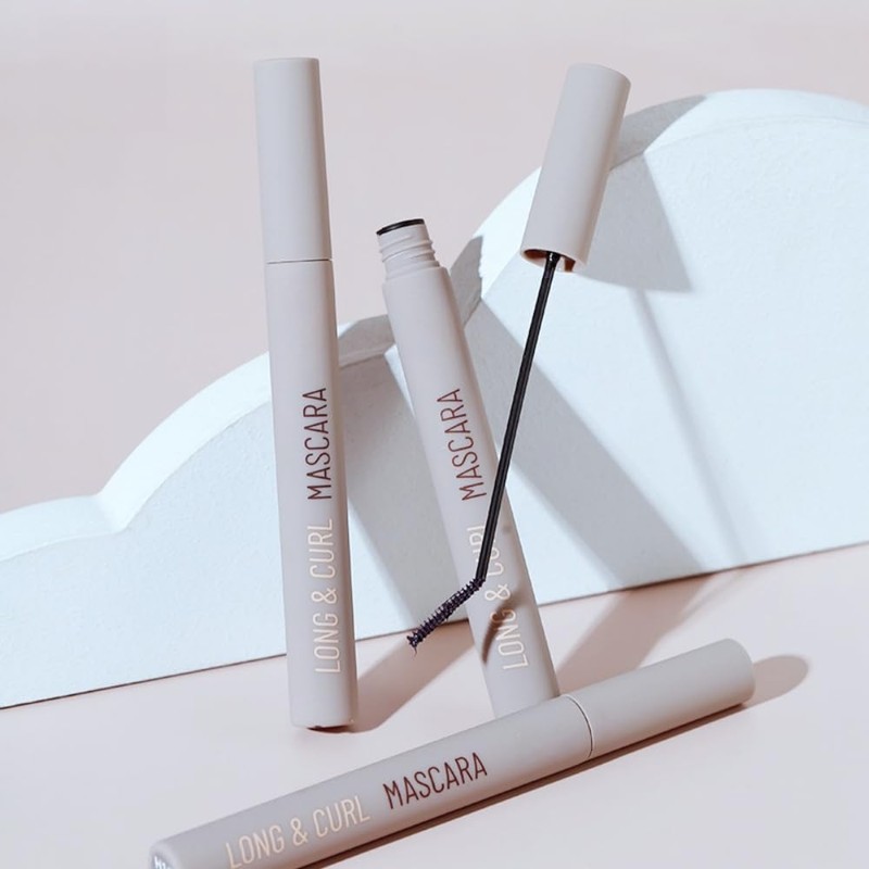 Black Mascara with Small Brush for Fine Short/Sparse Lash, Lengthening,