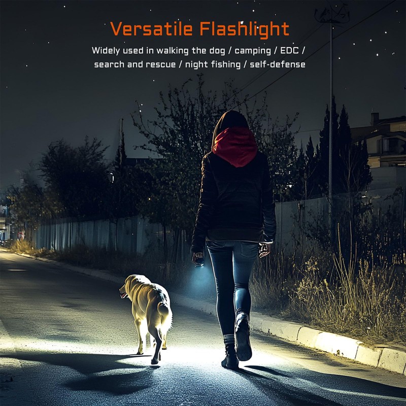 ACEBEAM TAC 2AA EDC Tactical Dual Modes Flashlight Rechargeable, 1470