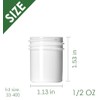 Plastic Ointment Jars with Lids 0.5 Oz – 10 Pack