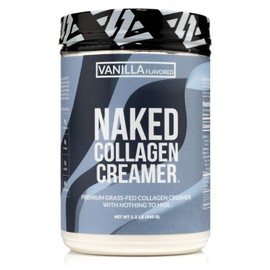 Naked Collagen Coffee Creamer - Vanilla Collagen Creamer For Coffee - Dairy-Free, Gluten-Free, GMO-Free - Support Hair, Skin, and Nails - 40 Servings