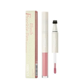 Freckle Blush Pen,2 in 1 Waterproof Long Lasting Ultra-Blendable Quick Dry Freckle Stamp Pen and Liquid Blush,Vegan & Cruelty -free (Chestnut+Rose)