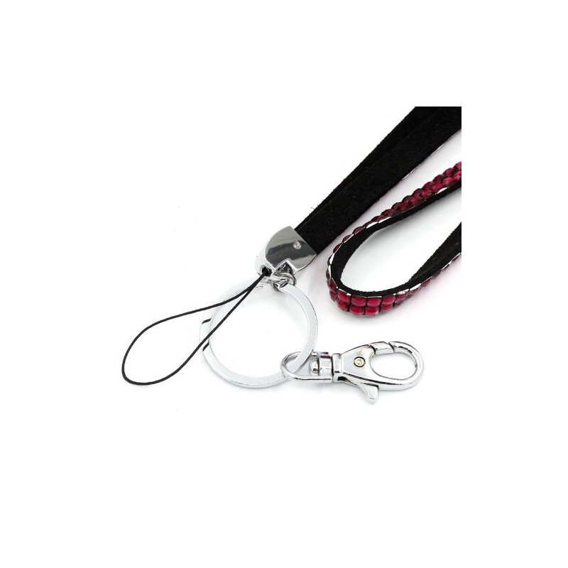 CKB LTD Bling Arcylic Rhinestone Style Lanyard with Rotating Metal
