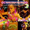 Pack de 100 Pulseras Neón Luminosas y Fluorescentes con Conectores