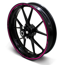 Finest Folia 16-Piece Set of Wheel Rim Stickers in Grand Prix Design - Complete Set, Suitable for 16-, 17-, 18- and 19-Inch Motorcycle, Car and Bicycle Rims