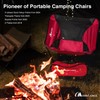 MOON LENCE 2 Pack Portable Camping Chairs Backpacking Chair -