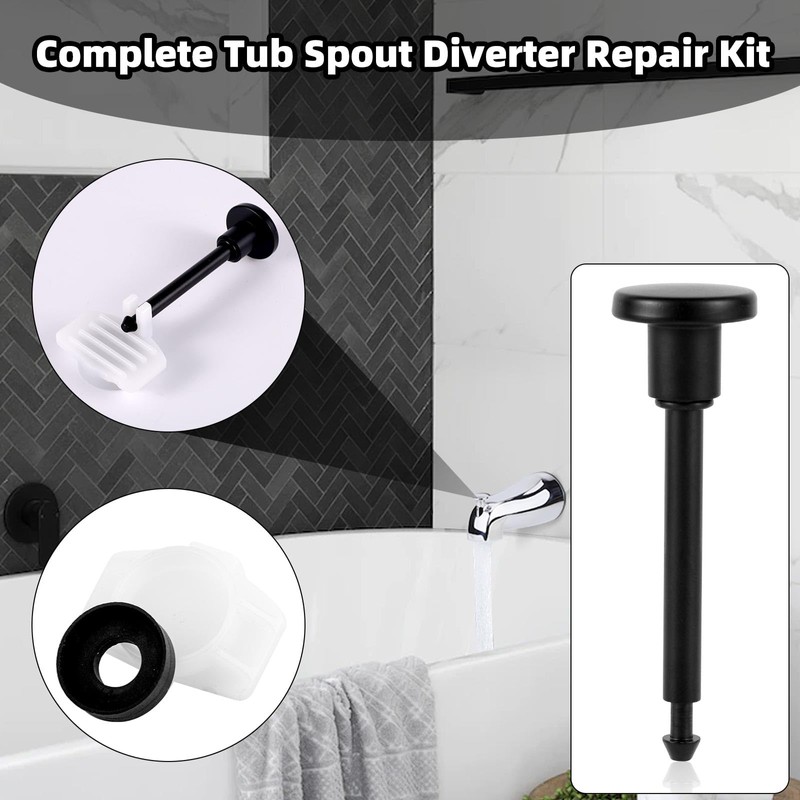 2 Set Tub Spout Diverter Repair Kit, Includes Diverter Valve