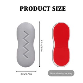 TQPUWT Toilet Seat Buffers, Pack of 8 Spacer Support Plugs for Toilet Seat, Toilet Seat Bumpers, Replacement Buffer for Toilet Seats, Universal Replacement Toilet Seat Bumpers, Multicoloured